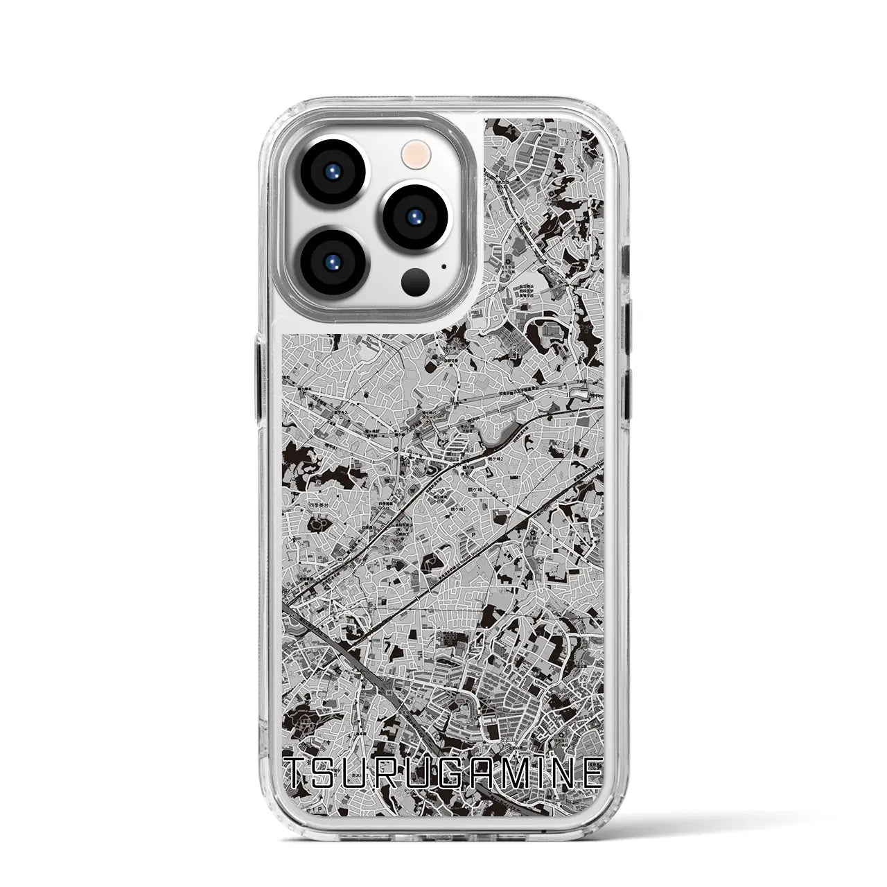 【鶴ヶ峰(神奈川県)】地図柄iPhoneケース(MagSafeタイプ)