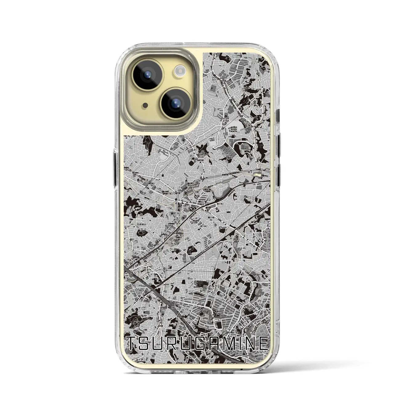 【鶴ヶ峰(神奈川県)】地図柄iPhoneケース(MagSafeタイプ)