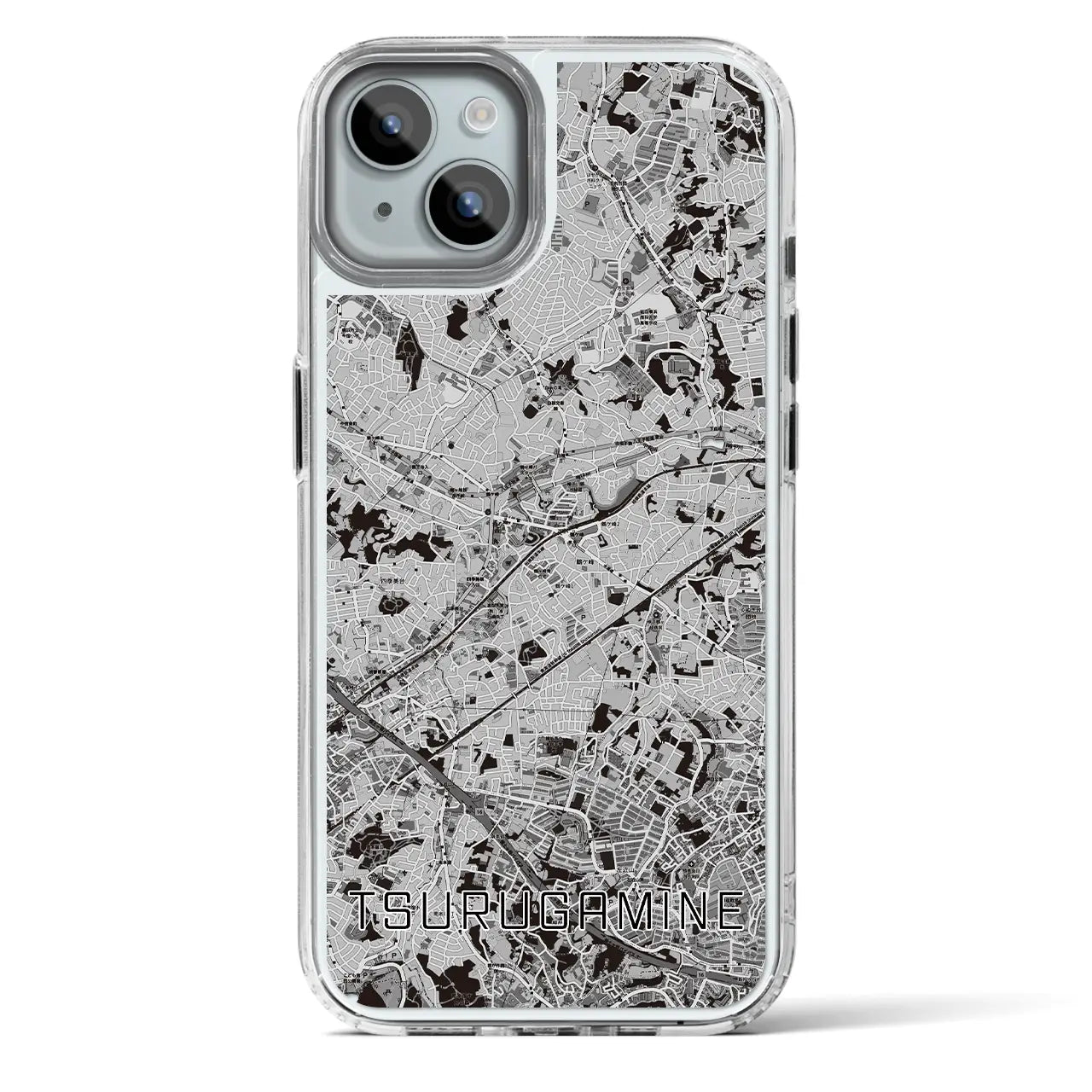 【鶴ヶ峰(神奈川県)】地図柄iPhoneケース(MagSafeタイプ)