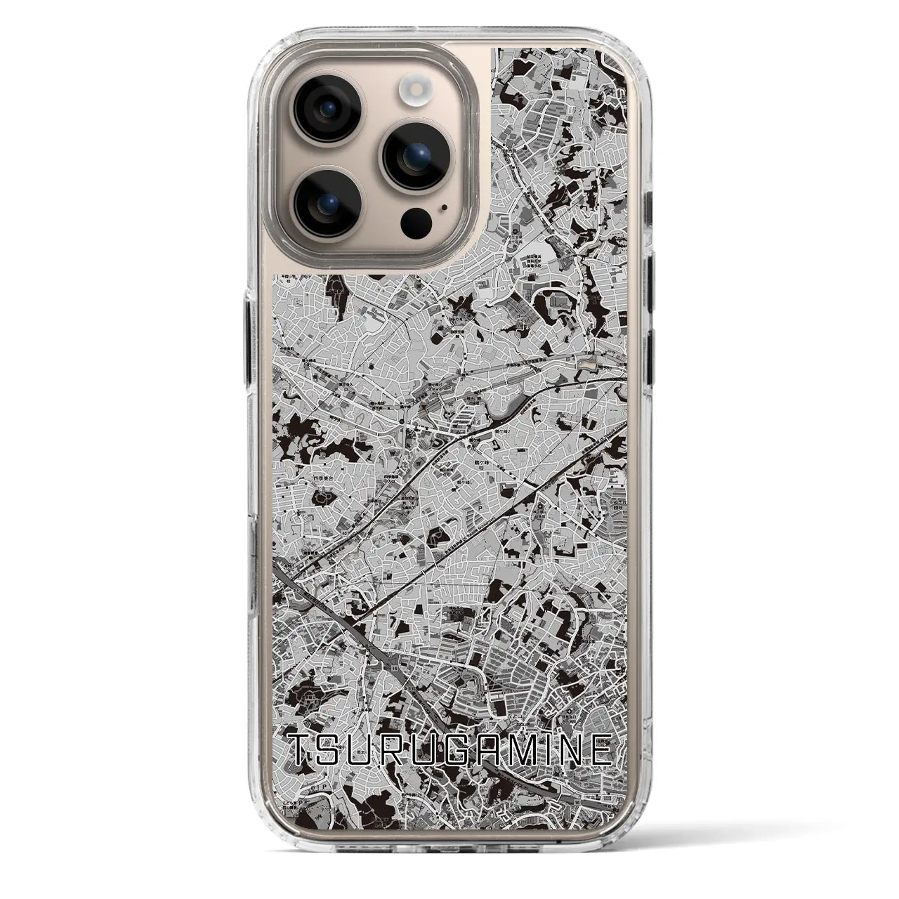 【鶴ヶ峰(神奈川県)】地図柄iPhoneケース(MagSafeタイプ)