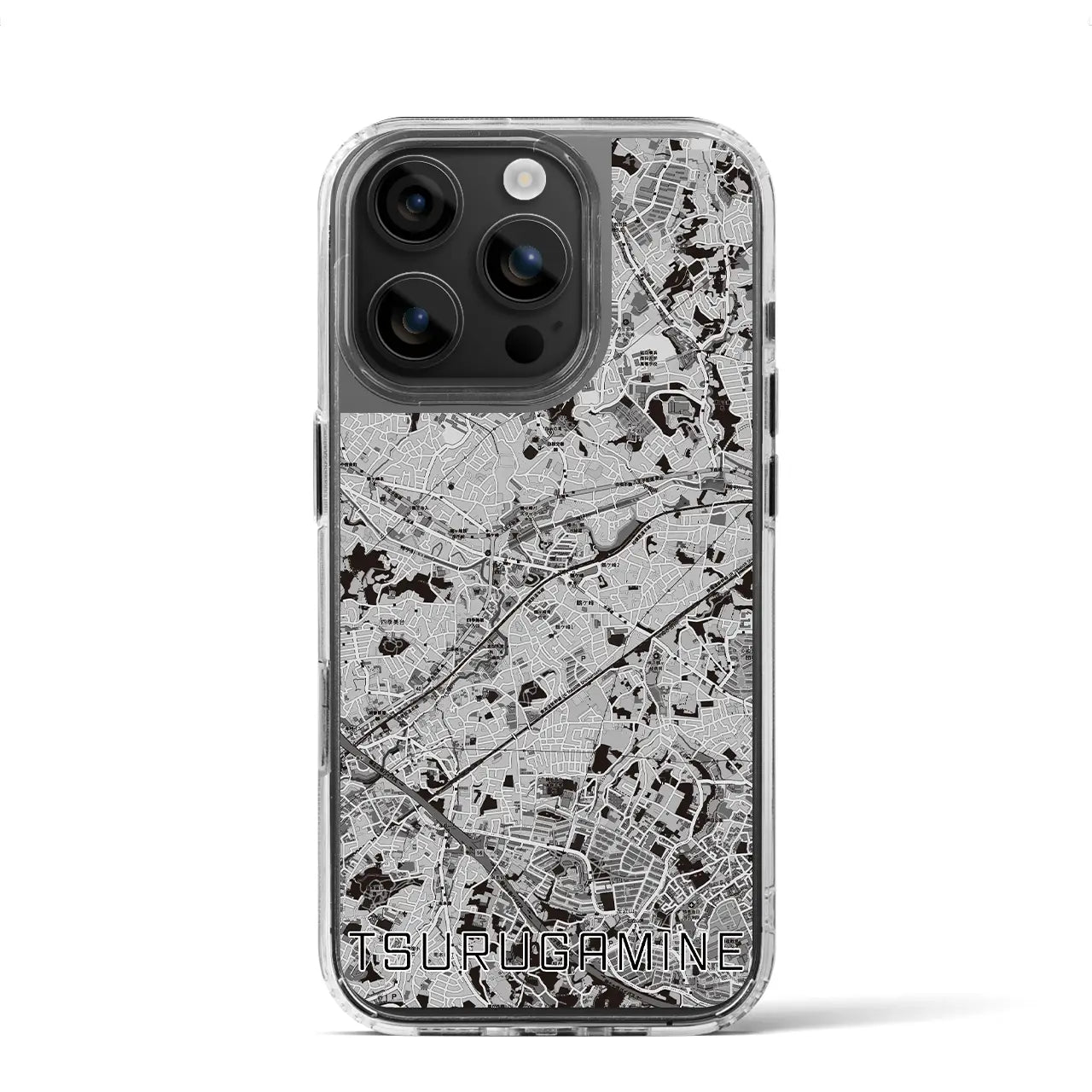 【鶴ヶ峰(神奈川県)】地図柄iPhoneケース(MagSafeタイプ)