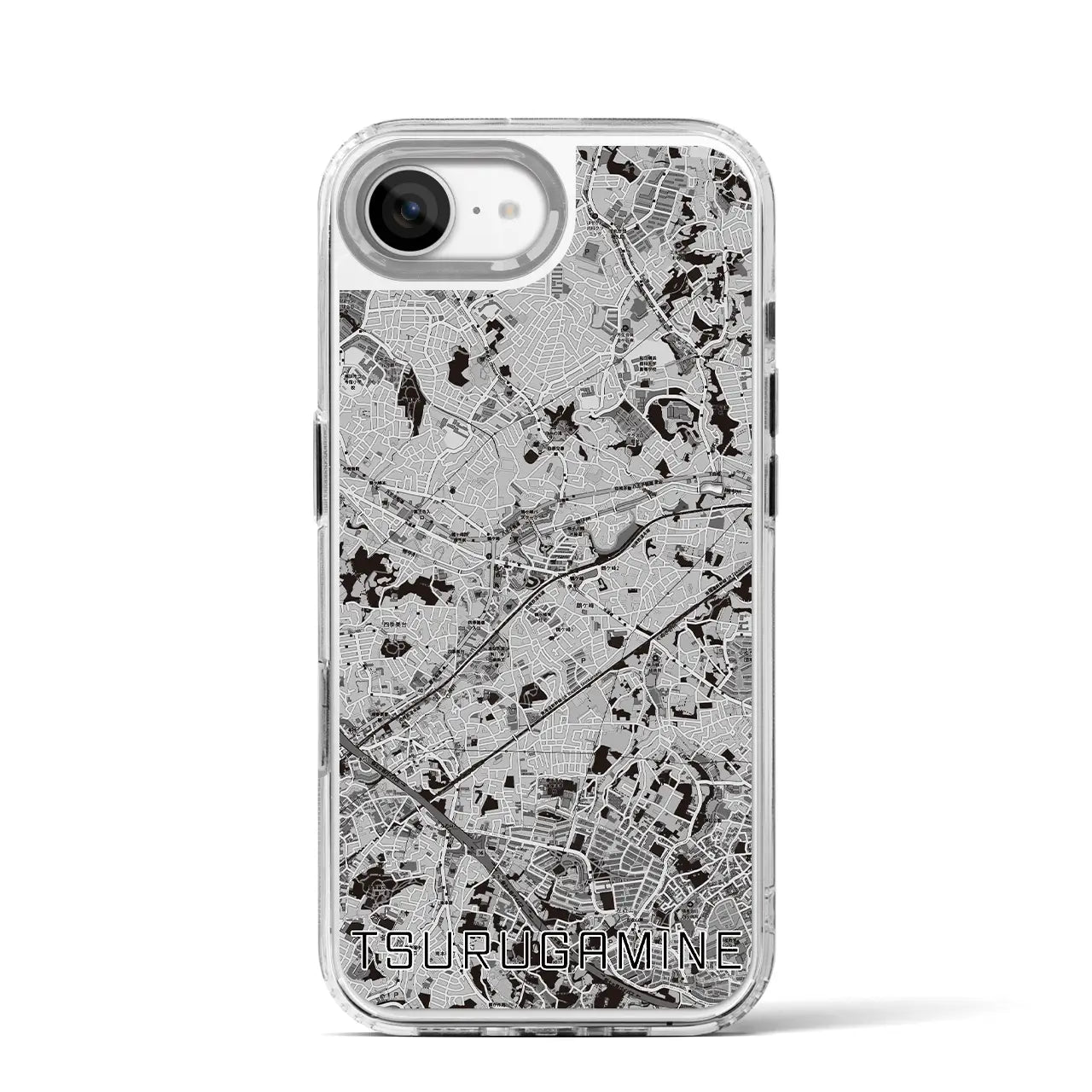 【鶴ヶ峰(神奈川県)】地図柄iPhoneケース(MagSafeタイプ)