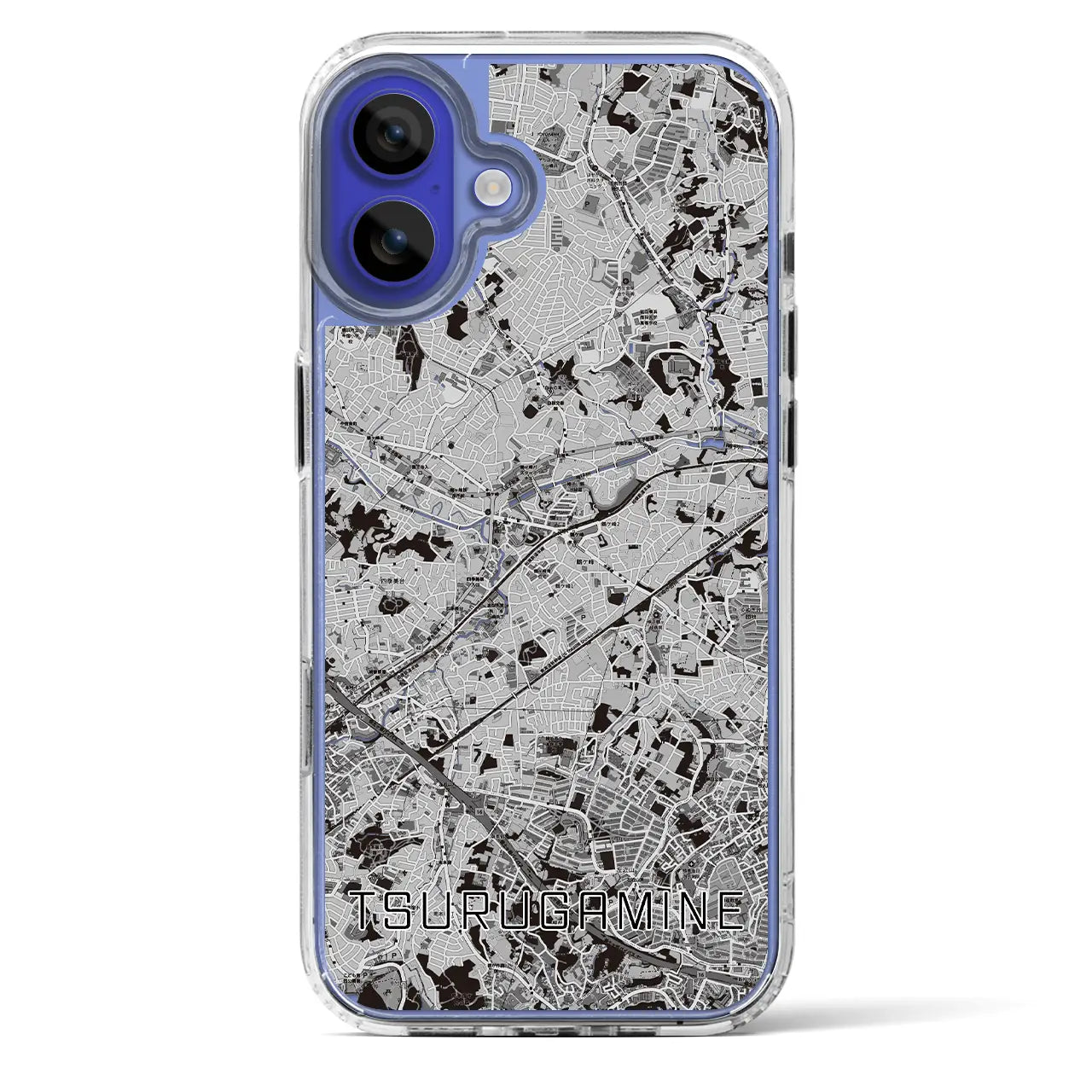 【鶴ヶ峰(神奈川県)】地図柄iPhoneケース(MagSafeタイプ)