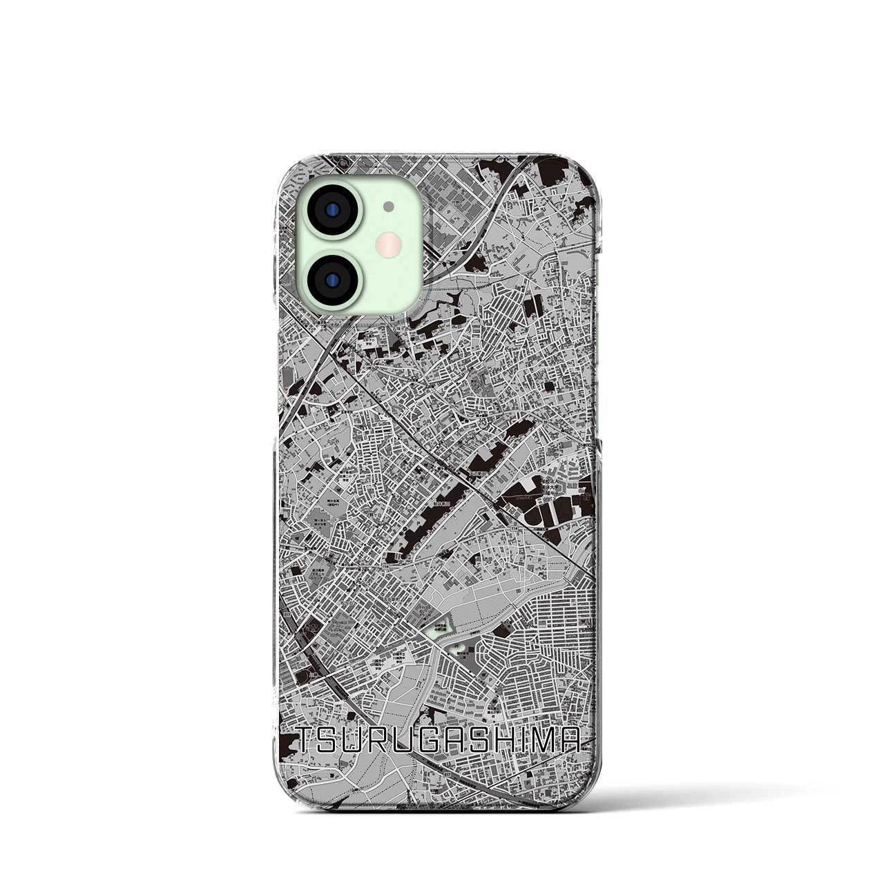 【鶴ヶ島(埼玉県)】地図柄iPhoneケース(クリアタイプ)