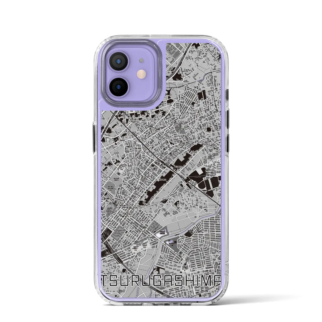 【鶴ヶ島(埼玉県)】地図柄iPhoneケース(MagSafeタイプ)