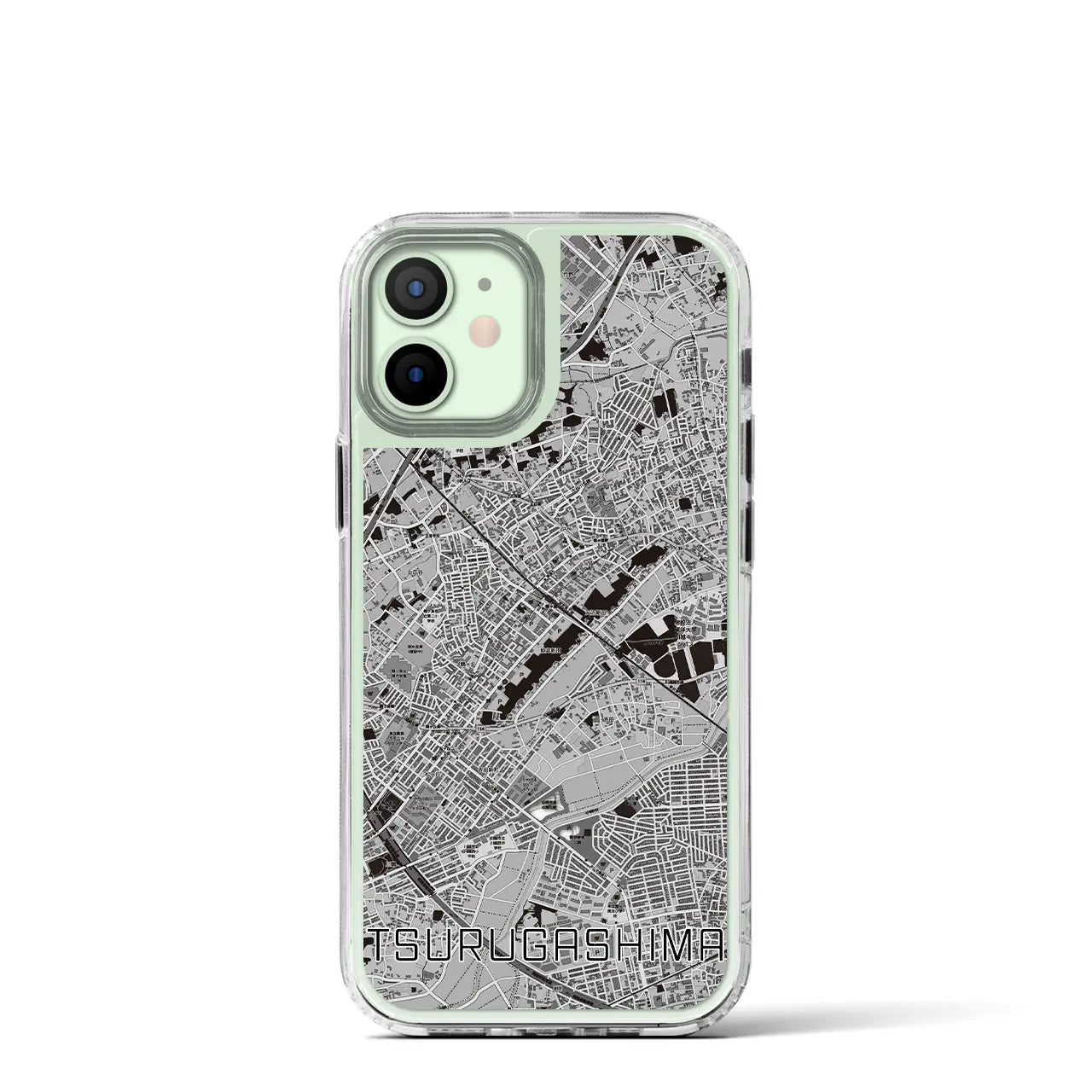 【鶴ヶ島(埼玉県)】地図柄iPhoneケース(MagSafeタイプ)