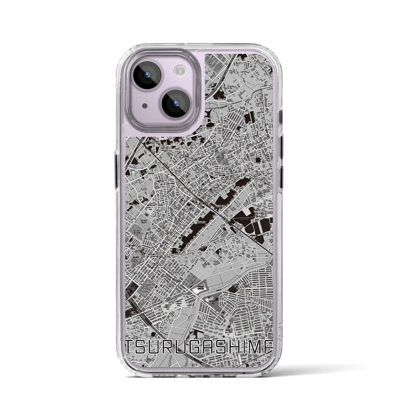 【鶴ヶ島(埼玉県)】地図柄iPhoneケース(MagSafeタイプ)