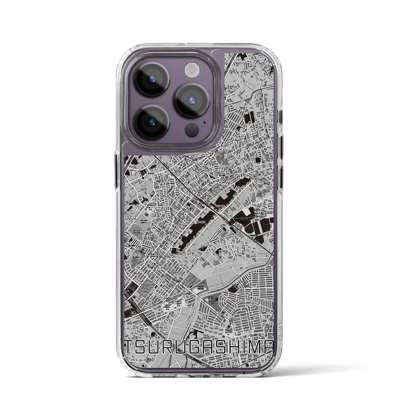 【鶴ヶ島(埼玉県)】地図柄iPhoneケース(MagSafeタイプ)