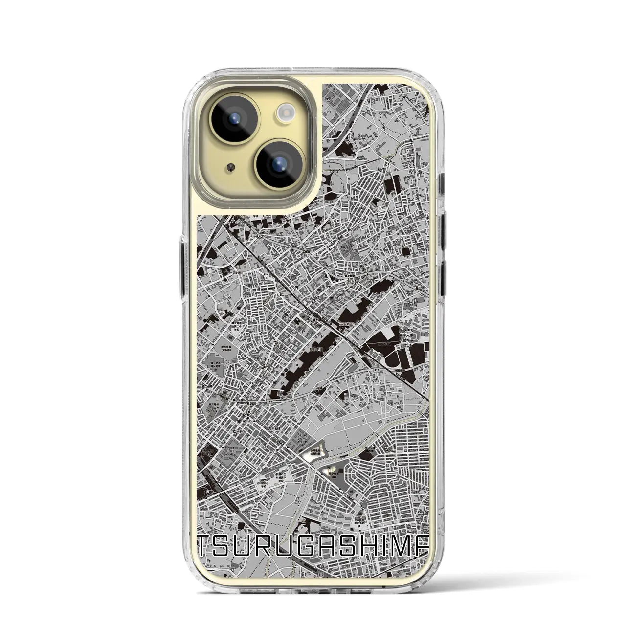 【鶴ヶ島(埼玉県)】地図柄iPhoneケース(MagSafeタイプ)