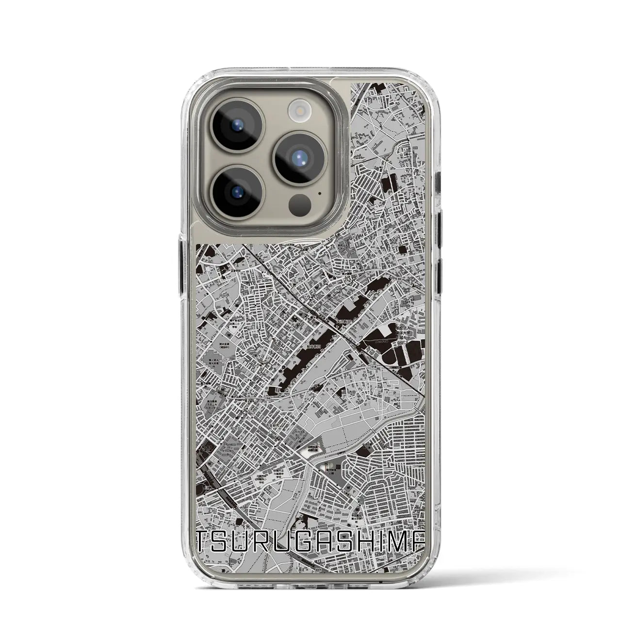 【鶴ヶ島(埼玉県)】地図柄iPhoneケース(MagSafeタイプ)