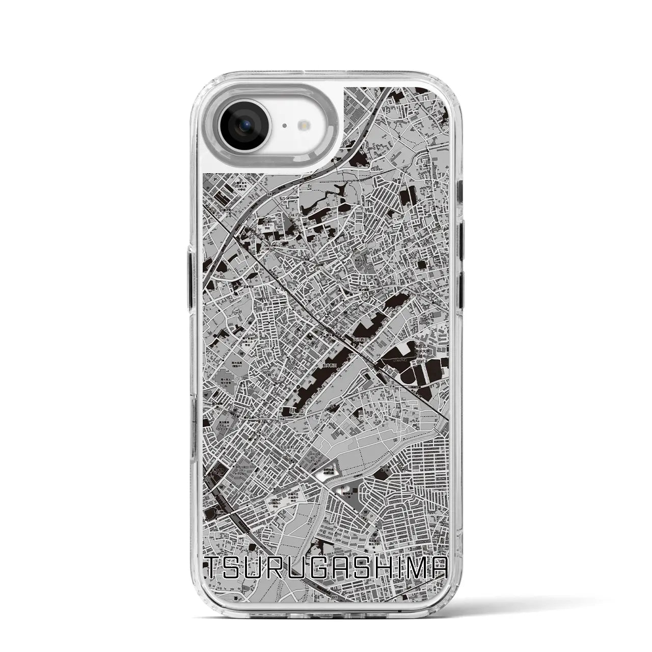 【鶴ヶ島(埼玉県)】地図柄iPhoneケース(MagSafeタイプ)