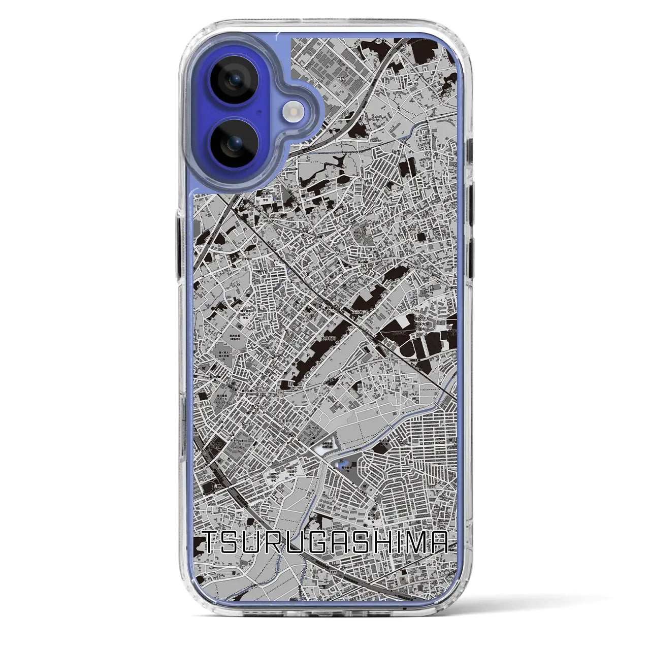 【鶴ヶ島(埼玉県)】地図柄iPhoneケース(MagSafeタイプ)