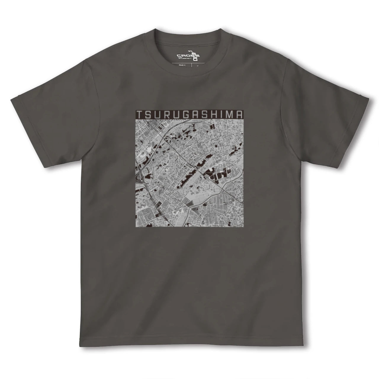 【鶴ヶ島(埼玉県)】地図柄ヘビーウェイトTシャツ