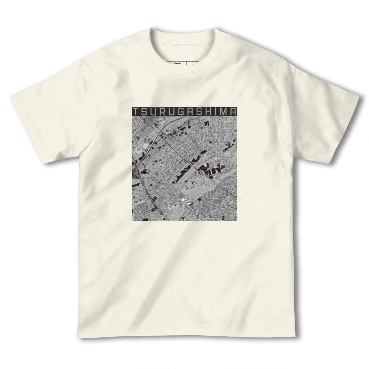 【鶴ヶ島(埼玉県)】地図柄ヘビーウェイトTシャツ