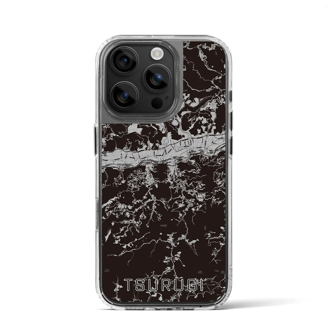 【つるぎ(徳島県)】地図柄iPhoneケース(MagSafeタイプ)