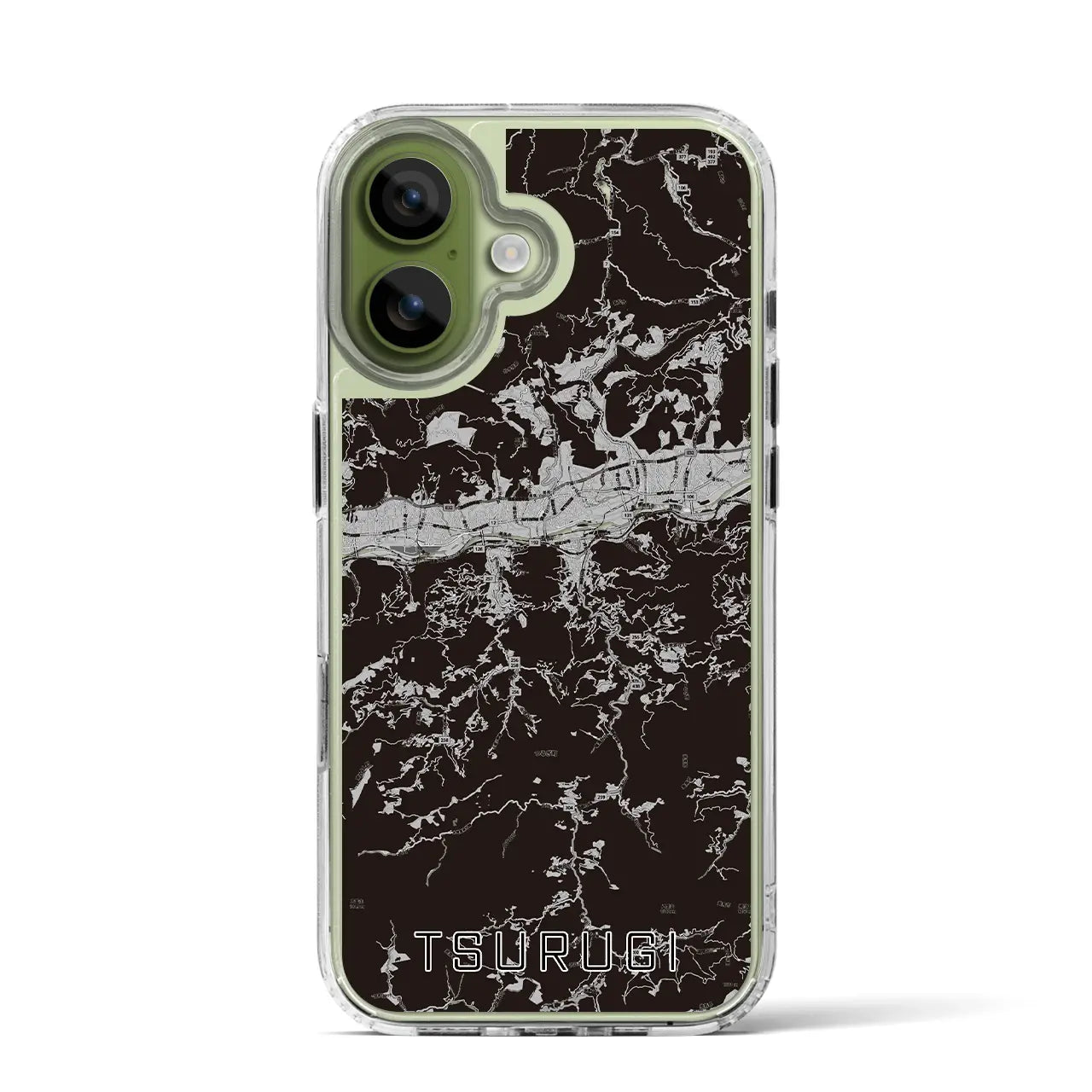 【つるぎ(徳島県)】地図柄iPhoneケース(MagSafeタイプ)