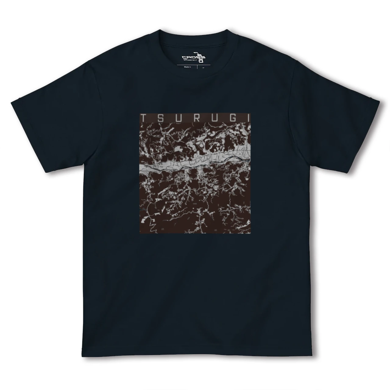 【つるぎ(徳島県)】地図柄ヘビーウェイトTシャツ