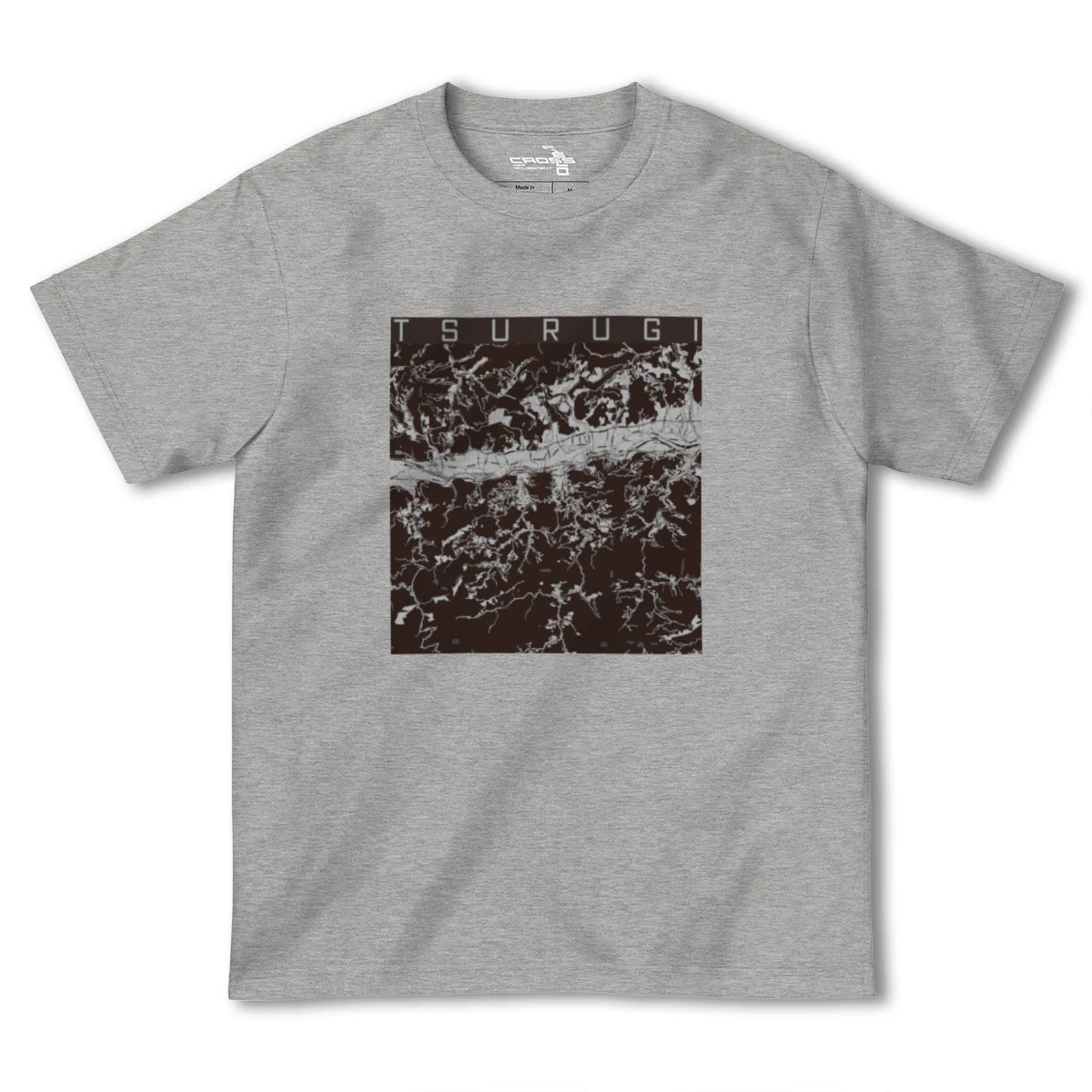 【つるぎ(徳島県)】地図柄ヘビーウェイトTシャツ