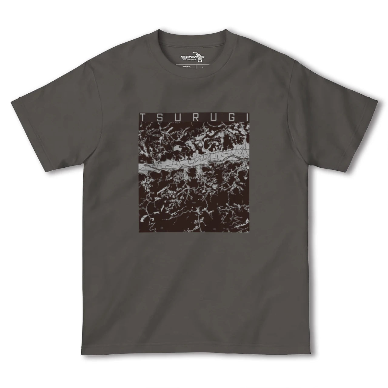 【つるぎ(徳島県)】地図柄ヘビーウェイトTシャツ