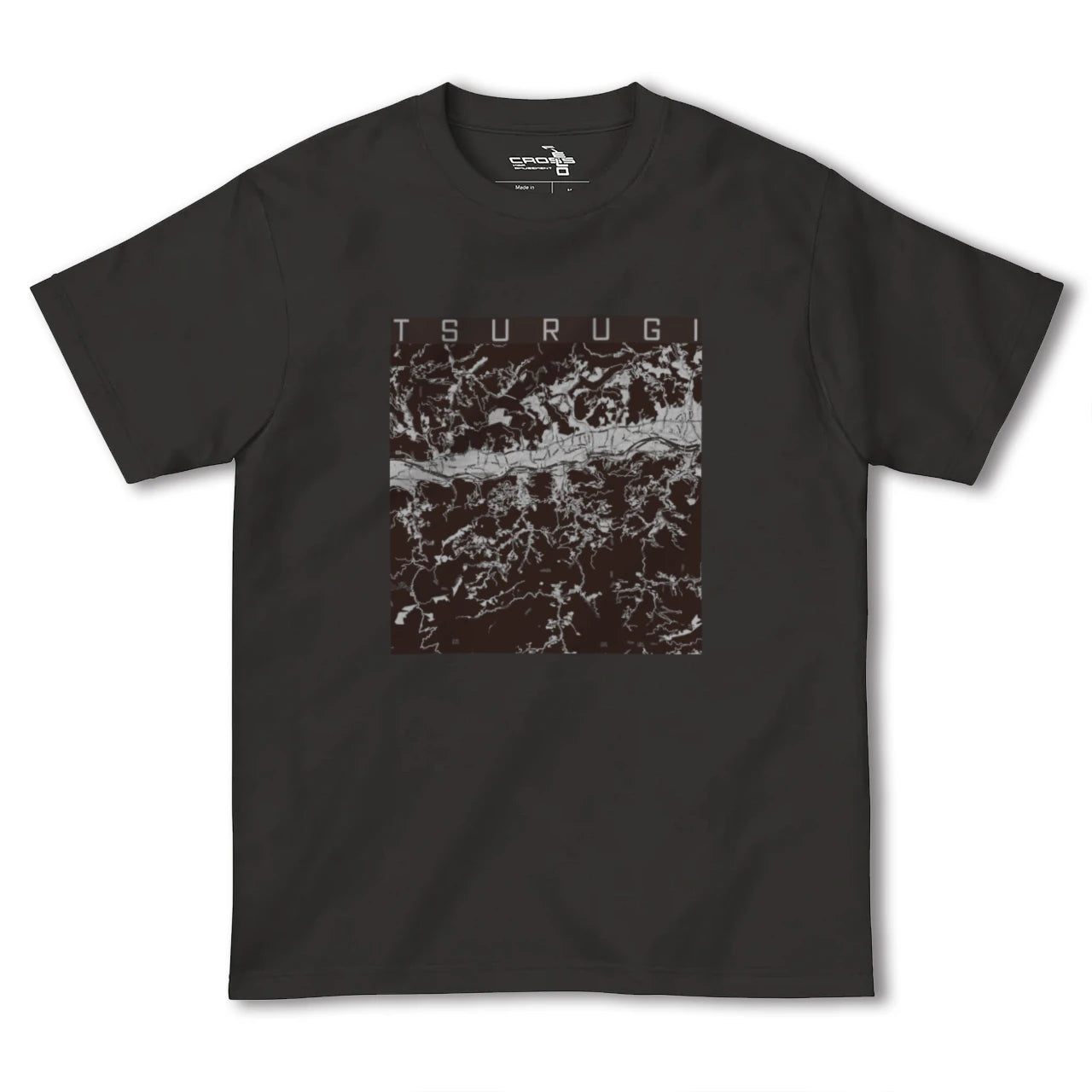 【つるぎ(徳島県)】地図柄ヘビーウェイトTシャツ