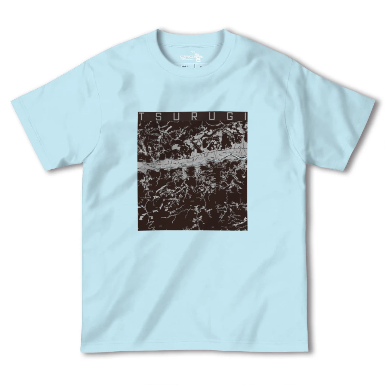 【つるぎ(徳島県)】地図柄ヘビーウェイトTシャツ