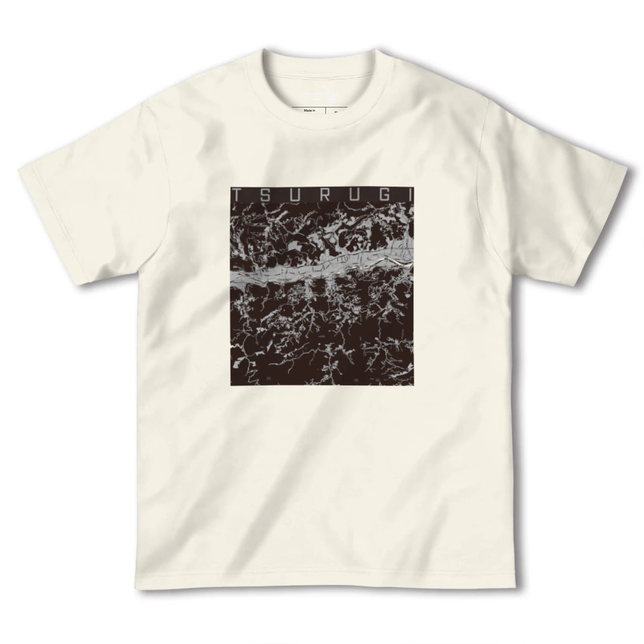 【つるぎ(徳島県)】地図柄ヘビーウェイトTシャツ