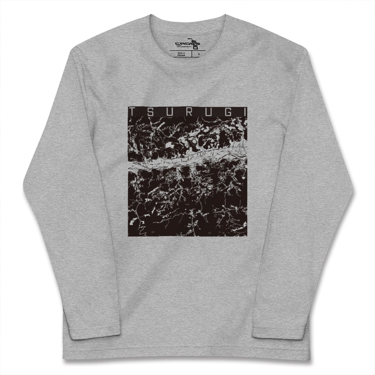 【つるぎ(徳島県)】地図柄ロングスリーブTシャツ