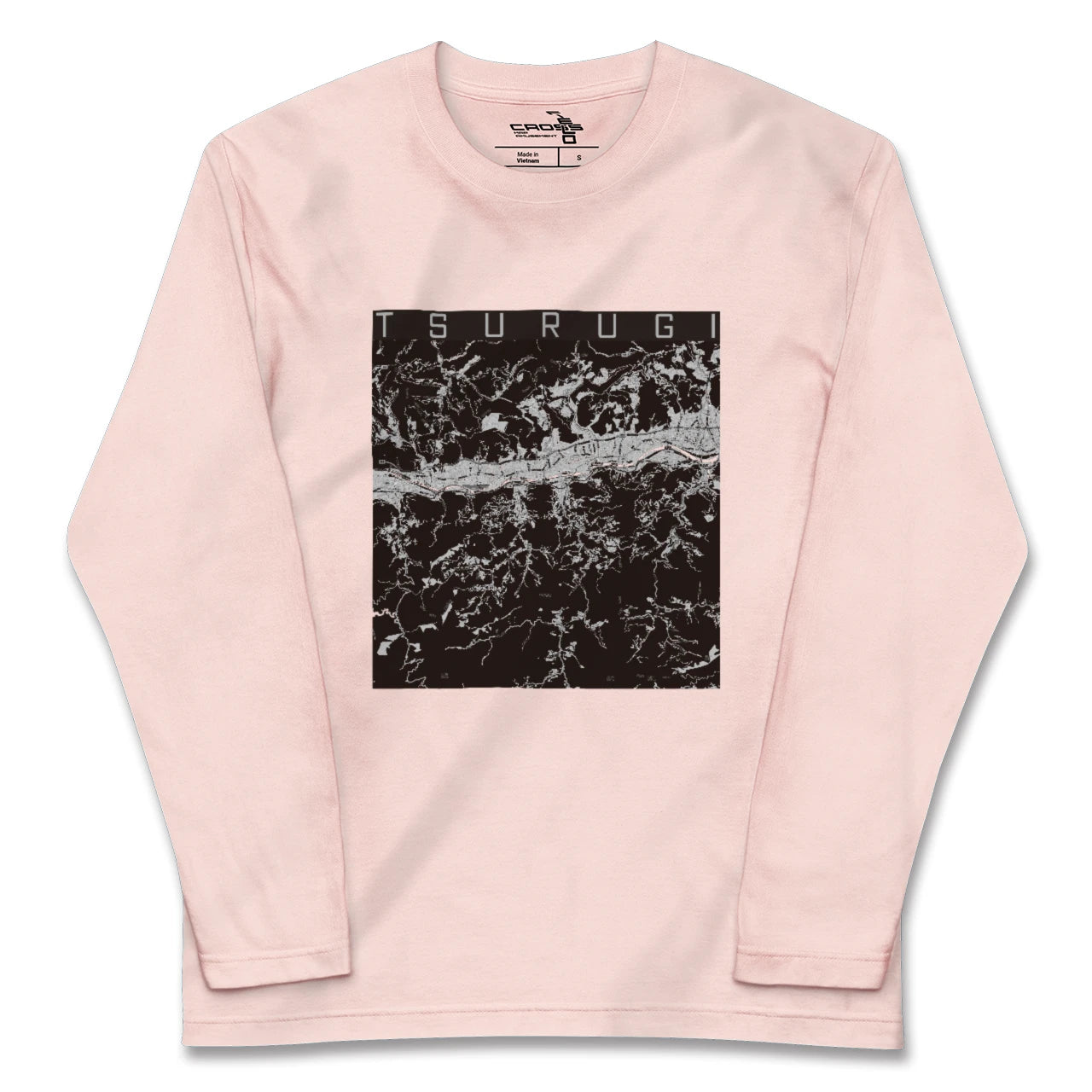 【つるぎ(徳島県)】地図柄ロングスリーブTシャツ