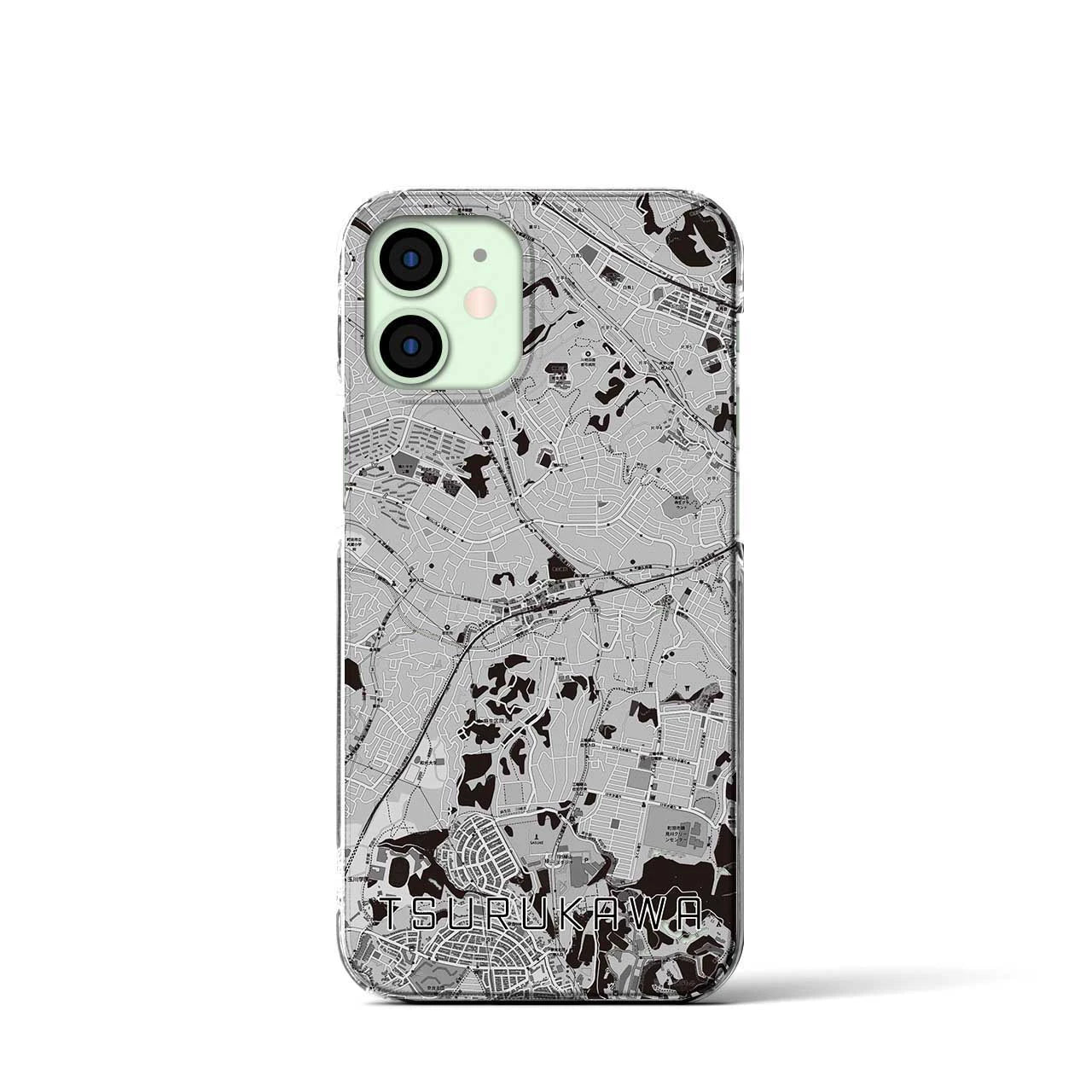 【鶴川(東京都)】地図柄iPhoneケース(クリアタイプ)