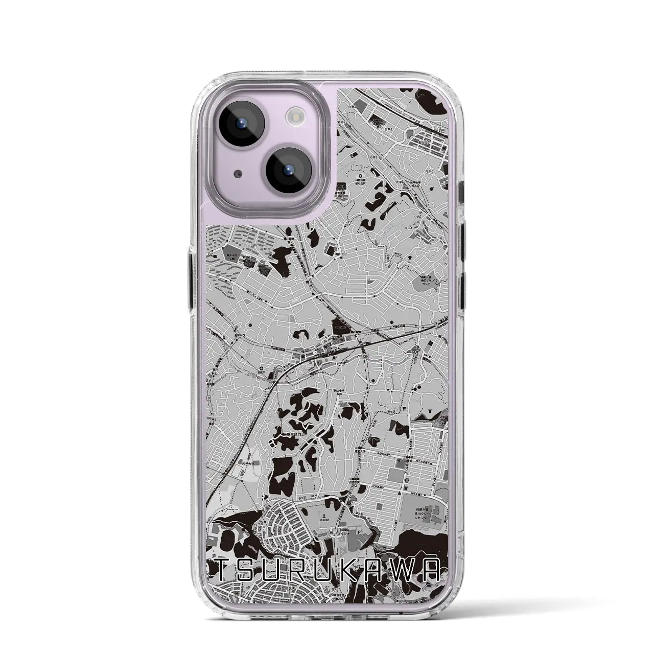 【鶴川(東京都)】地図柄iPhoneケース(MagSafeタイプ)