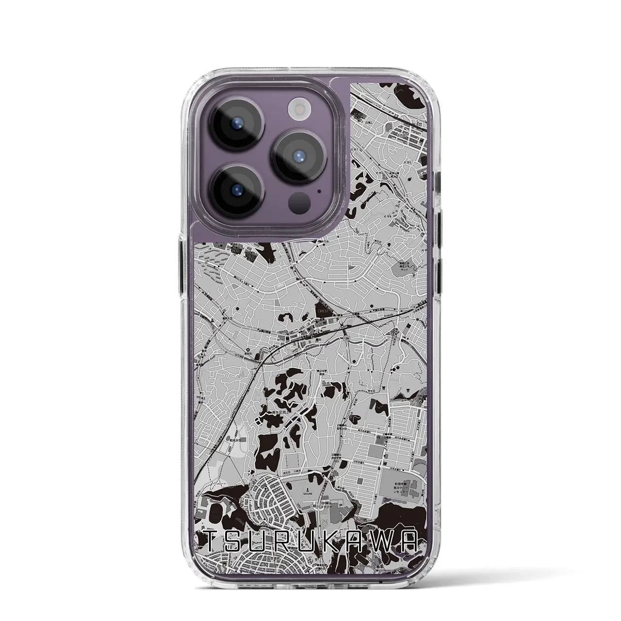 【鶴川(東京都)】地図柄iPhoneケース(MagSafeタイプ)