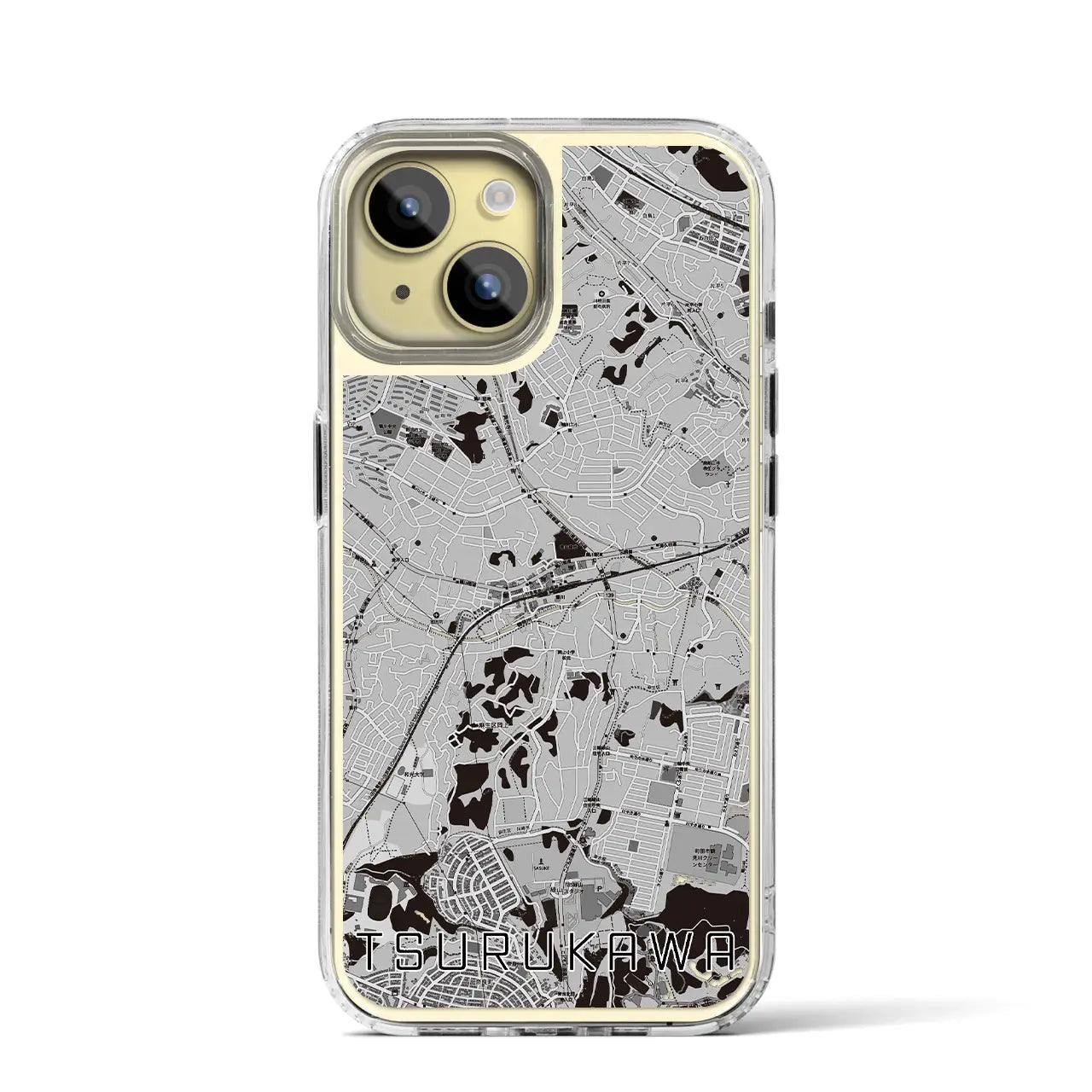 【鶴川(東京都)】地図柄iPhoneケース(MagSafeタイプ)