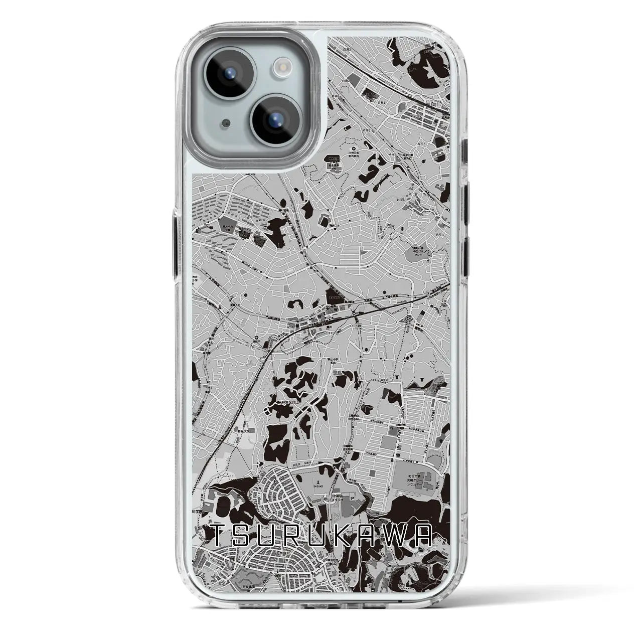 【鶴川(東京都)】地図柄iPhoneケース(MagSafeタイプ)