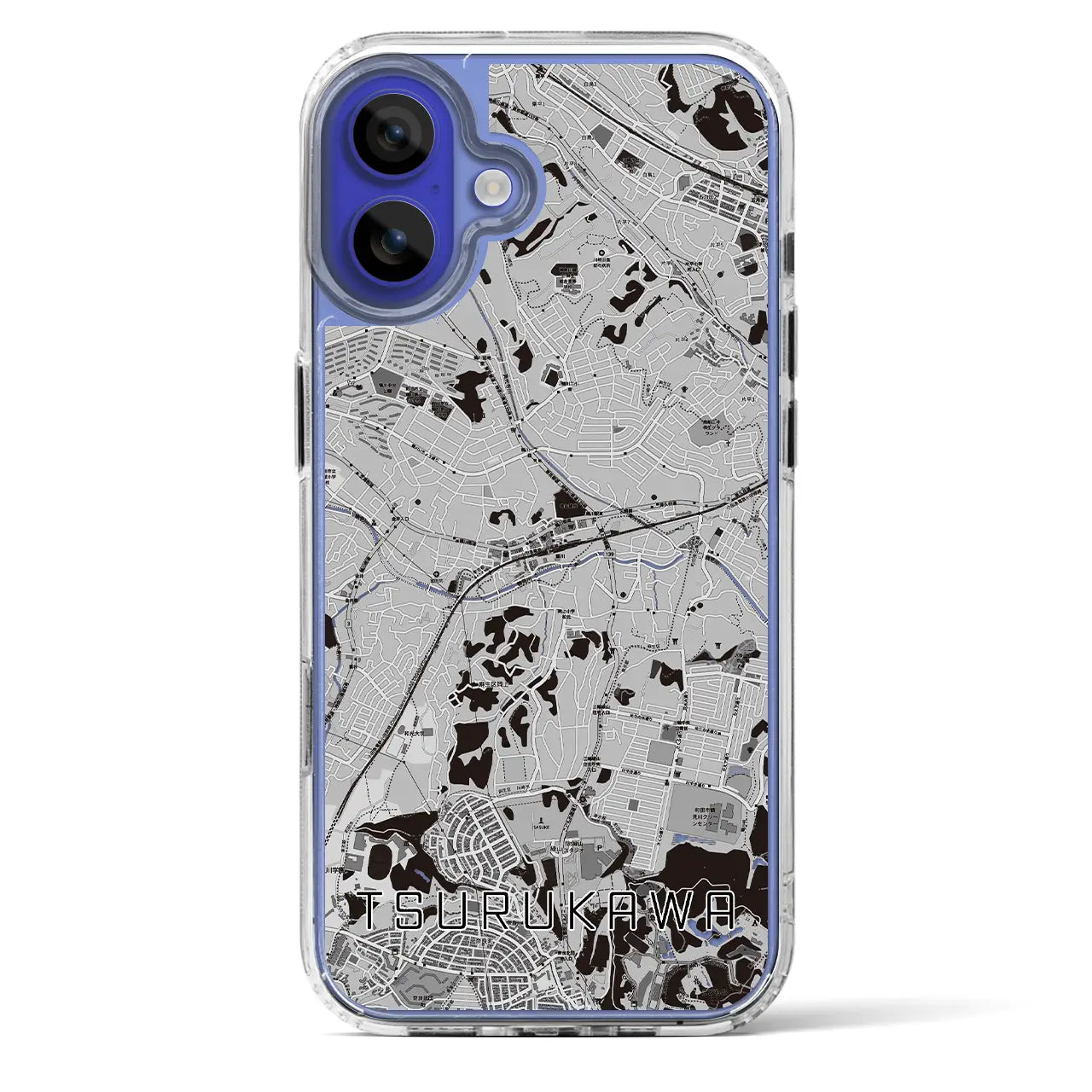 【鶴川(東京都)】地図柄iPhoneケース(MagSafeタイプ)