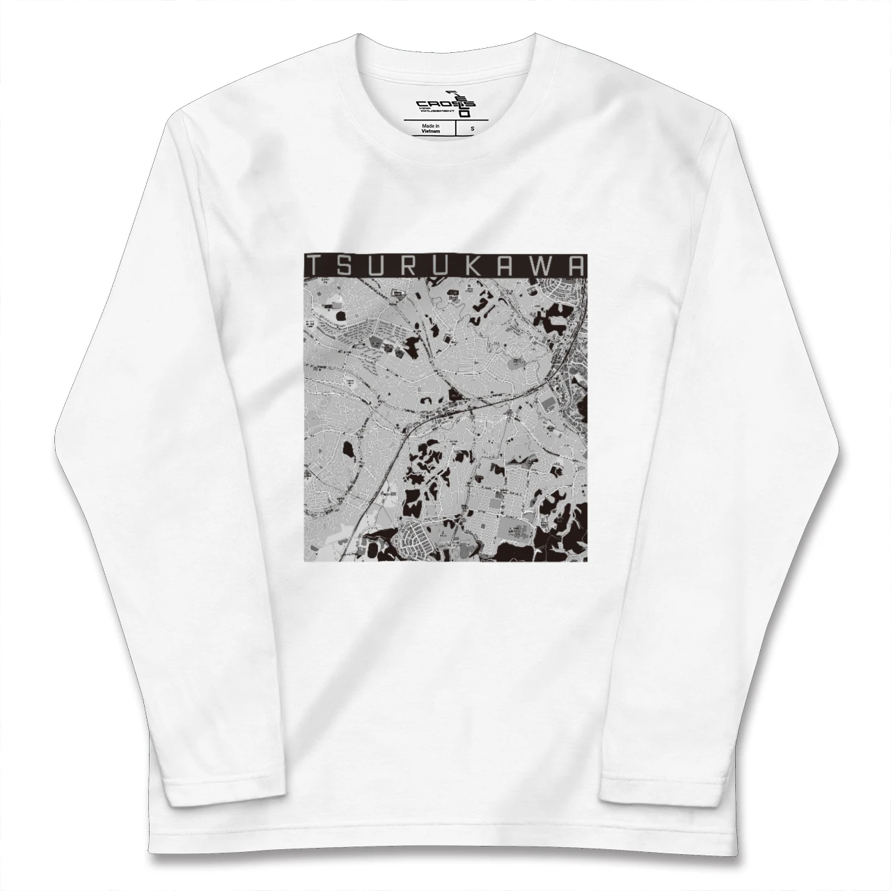 【鶴川(東京都)】地図柄ロングスリーブTシャツ