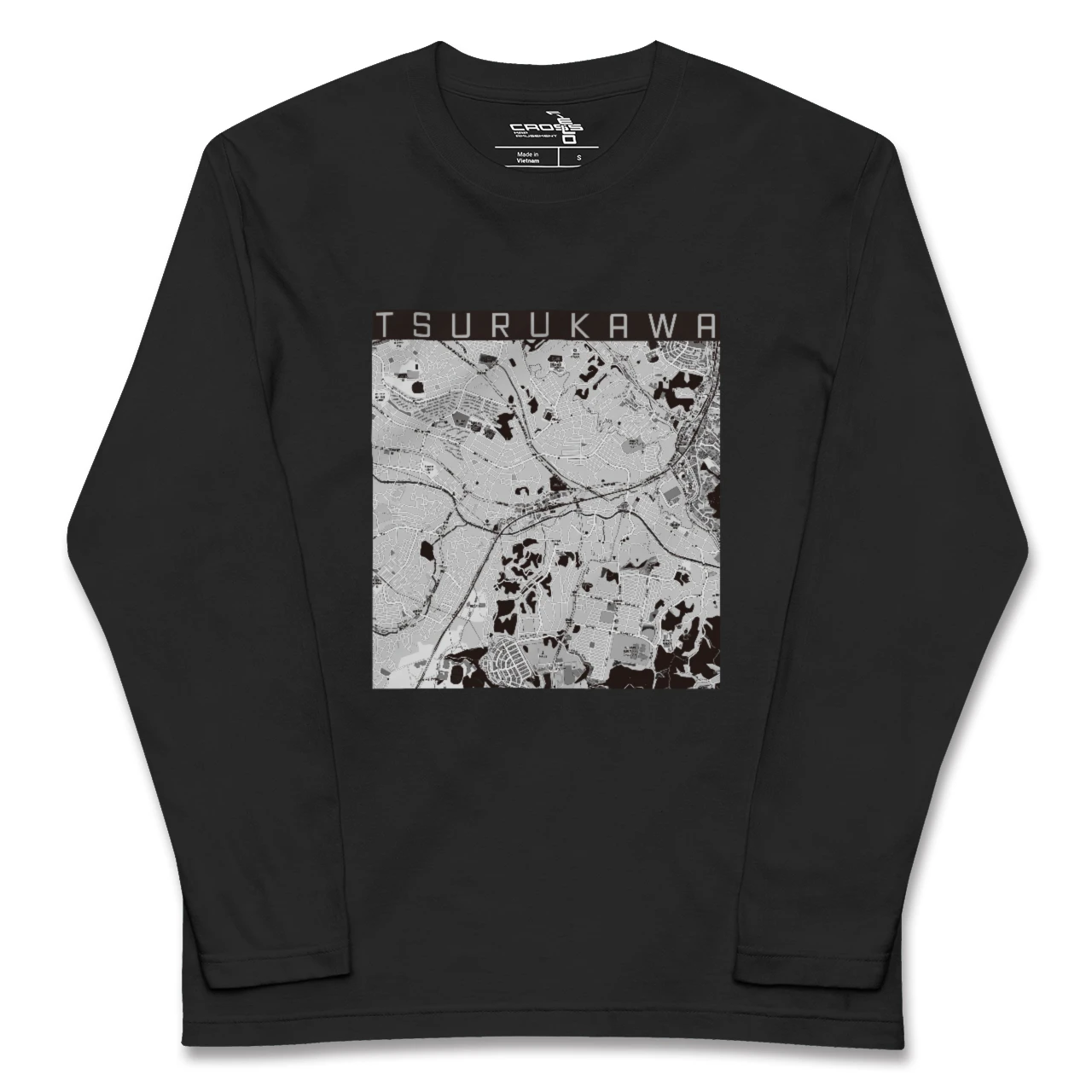 【鶴川(東京都)】地図柄ロングスリーブTシャツ