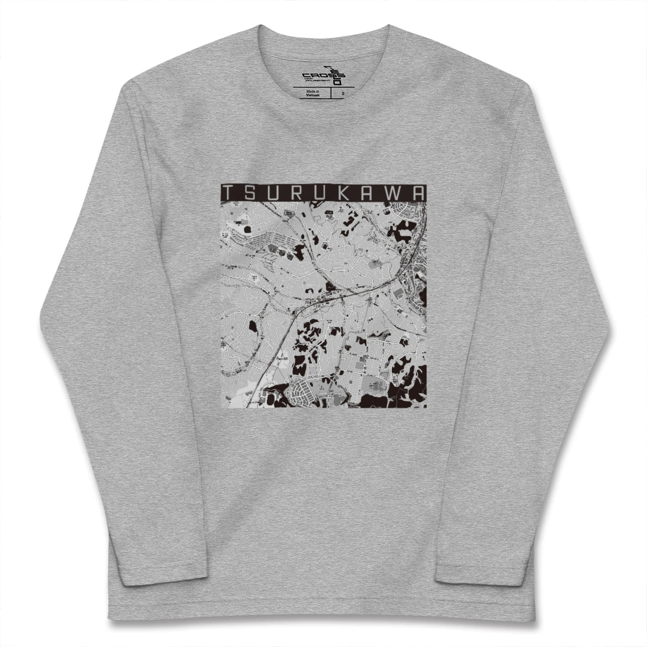 【鶴川(東京都)】地図柄ロングスリーブTシャツ