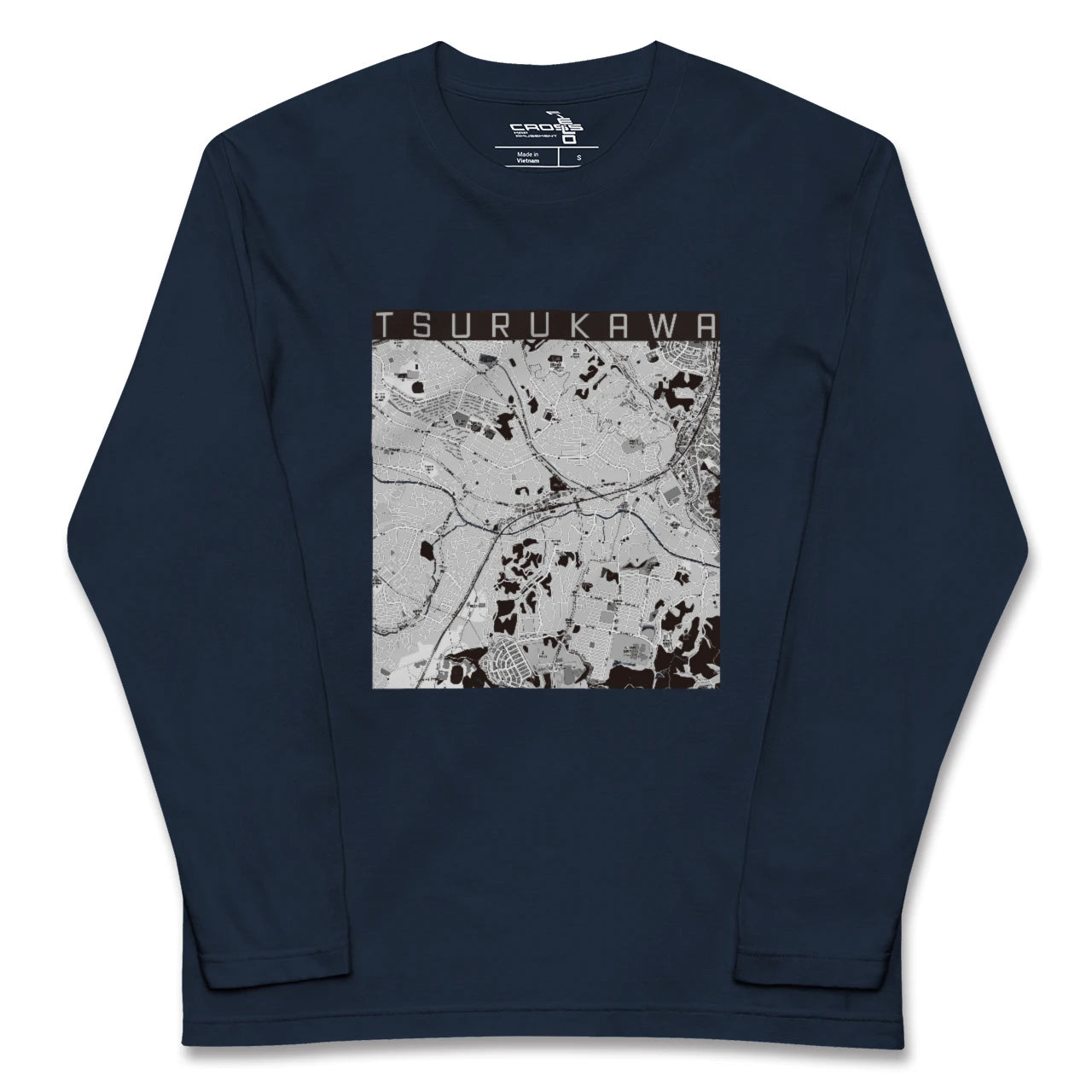 【鶴川(東京都)】地図柄ロングスリーブTシャツ