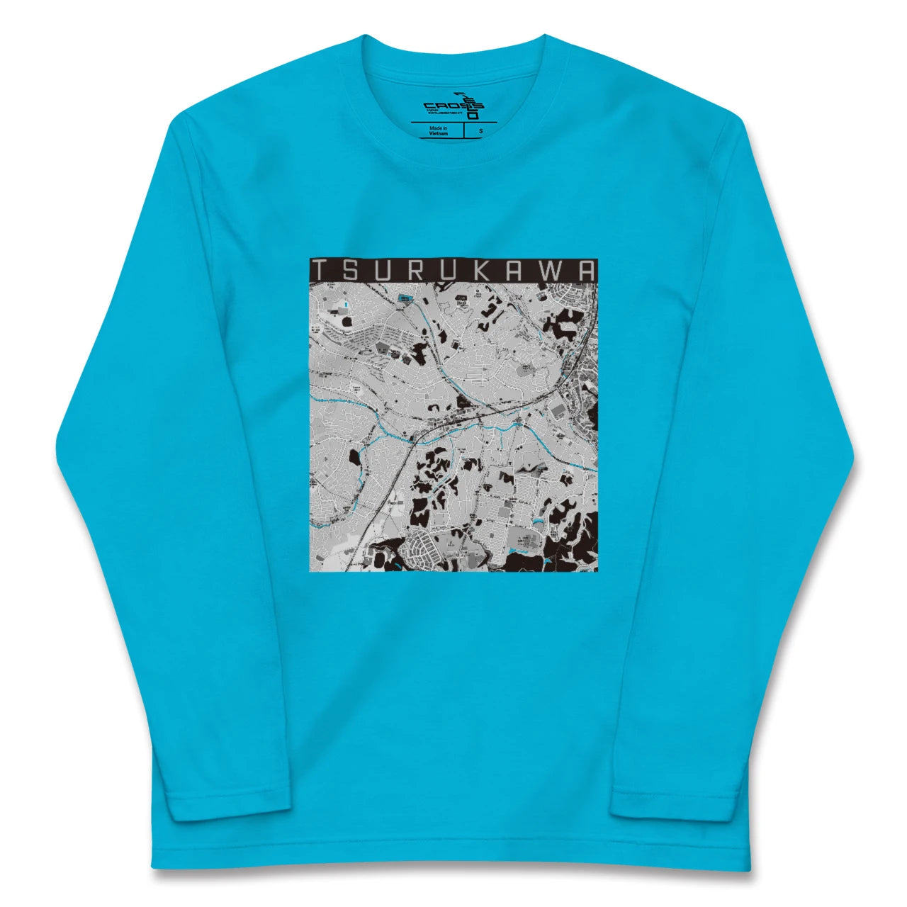 【鶴川(東京都)】地図柄ロングスリーブTシャツ