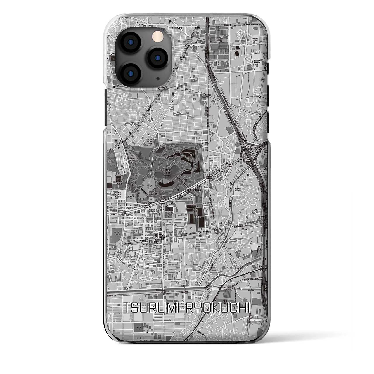 【鶴見緑地(大阪府)】地図柄iPhoneケース(クリアタイプ)