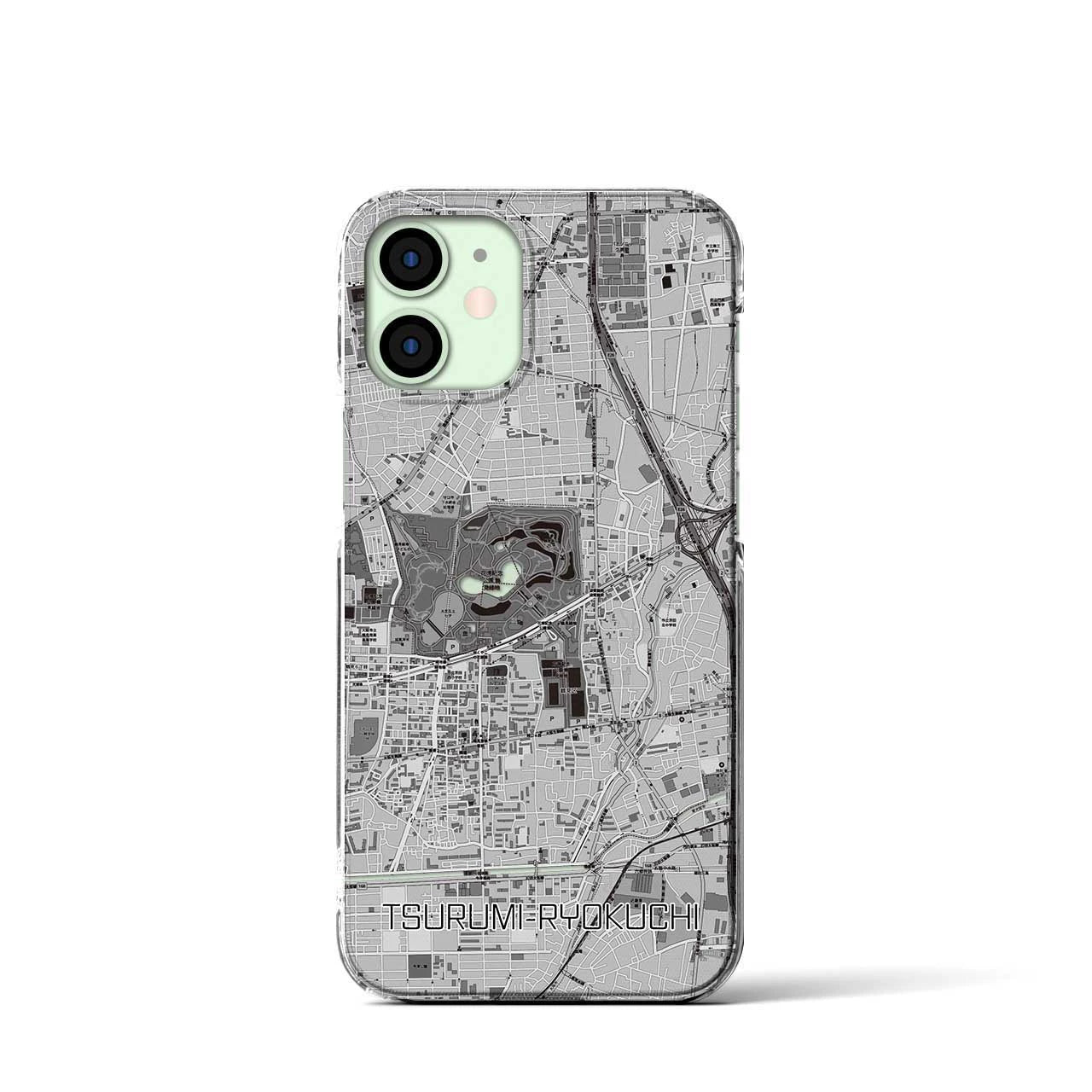 【鶴見緑地(大阪府)】地図柄iPhoneケース(クリアタイプ)