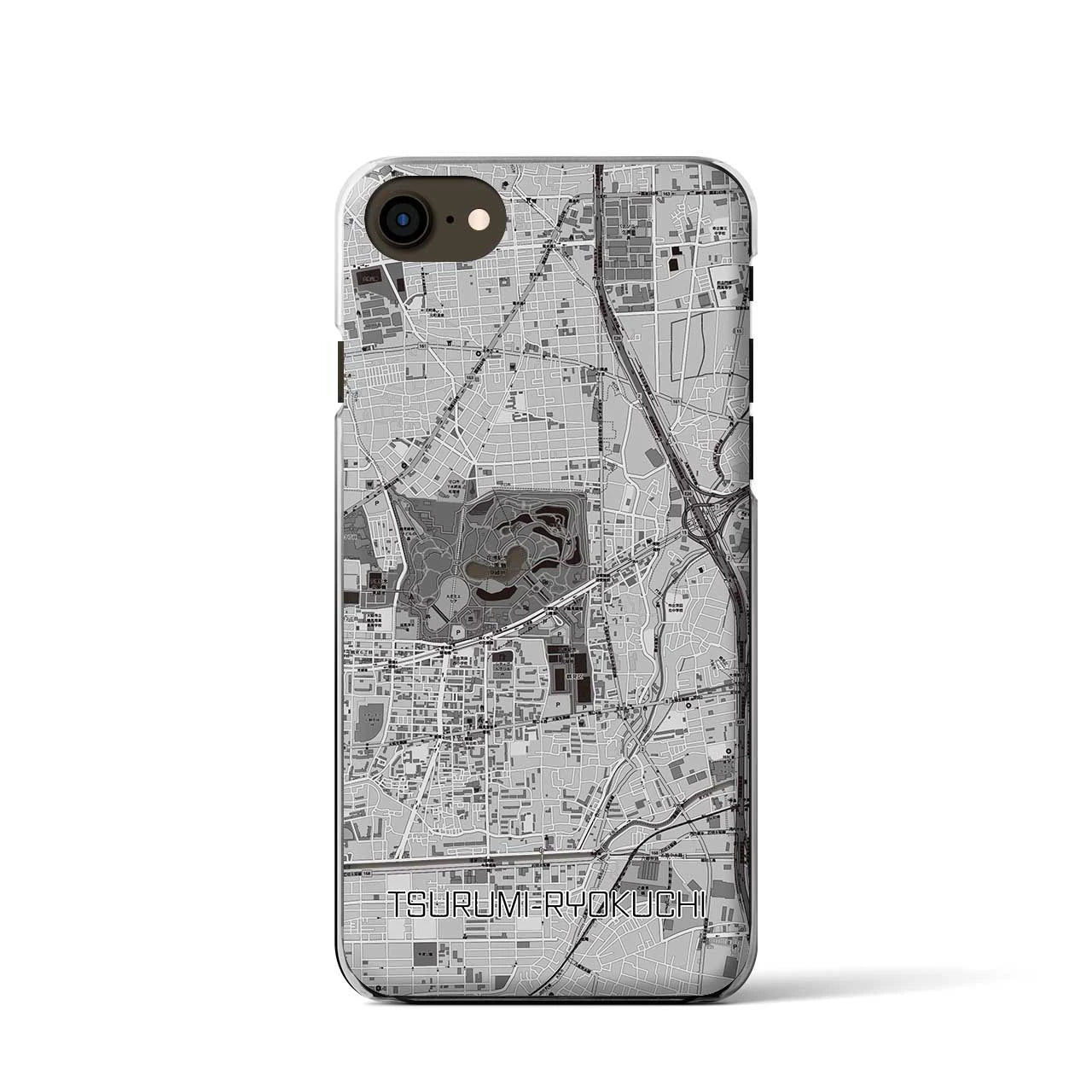 【鶴見緑地(大阪府)】地図柄iPhoneケース(クリアタイプ)