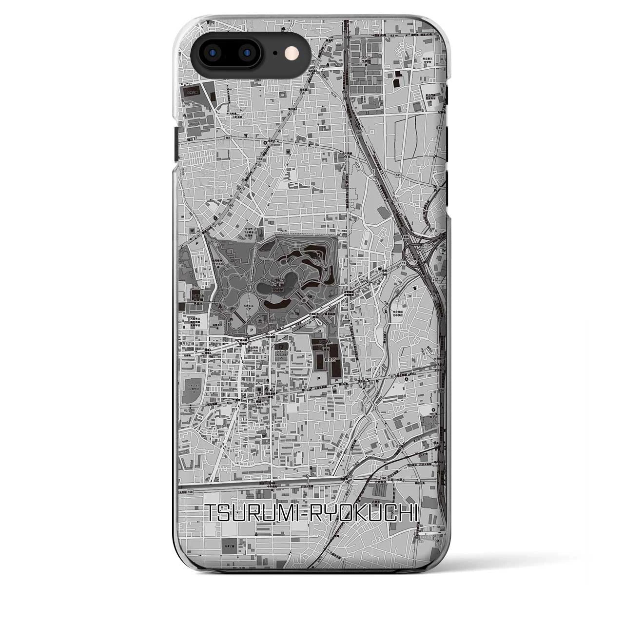 【鶴見緑地(大阪府)】地図柄iPhoneケース(クリアタイプ)