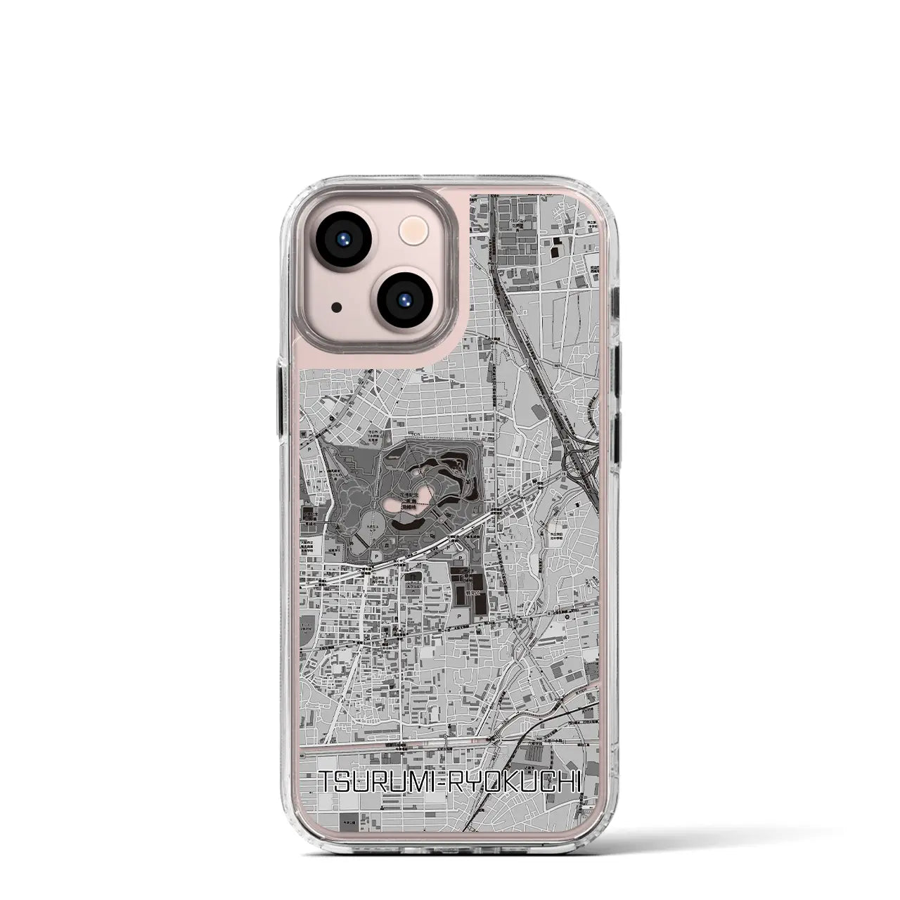【鶴見緑地(大阪府)】地図柄iPhoneケース(MagSafeタイプ)