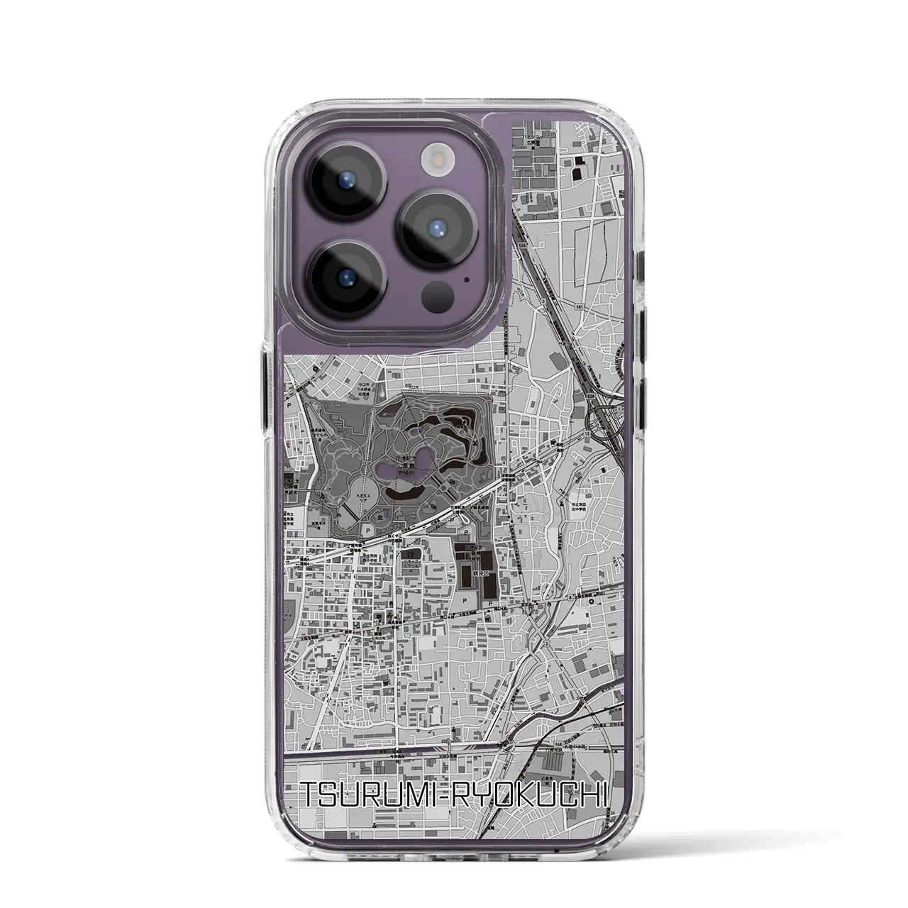 【鶴見緑地(大阪府)】地図柄iPhoneケース(MagSafeタイプ)