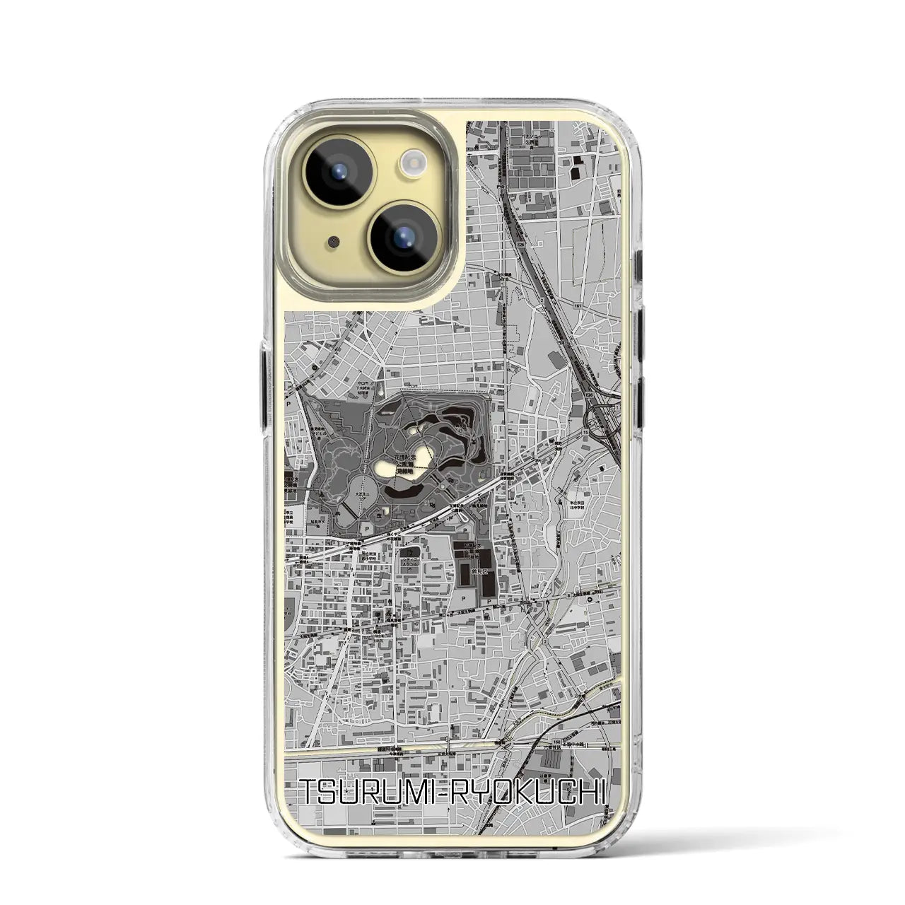 【鶴見緑地(大阪府)】地図柄iPhoneケース(MagSafeタイプ)