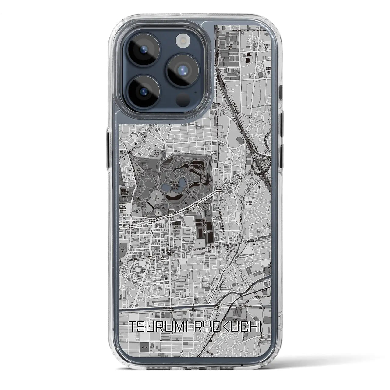 【鶴見緑地(大阪府)】地図柄iPhoneケース(MagSafeタイプ)