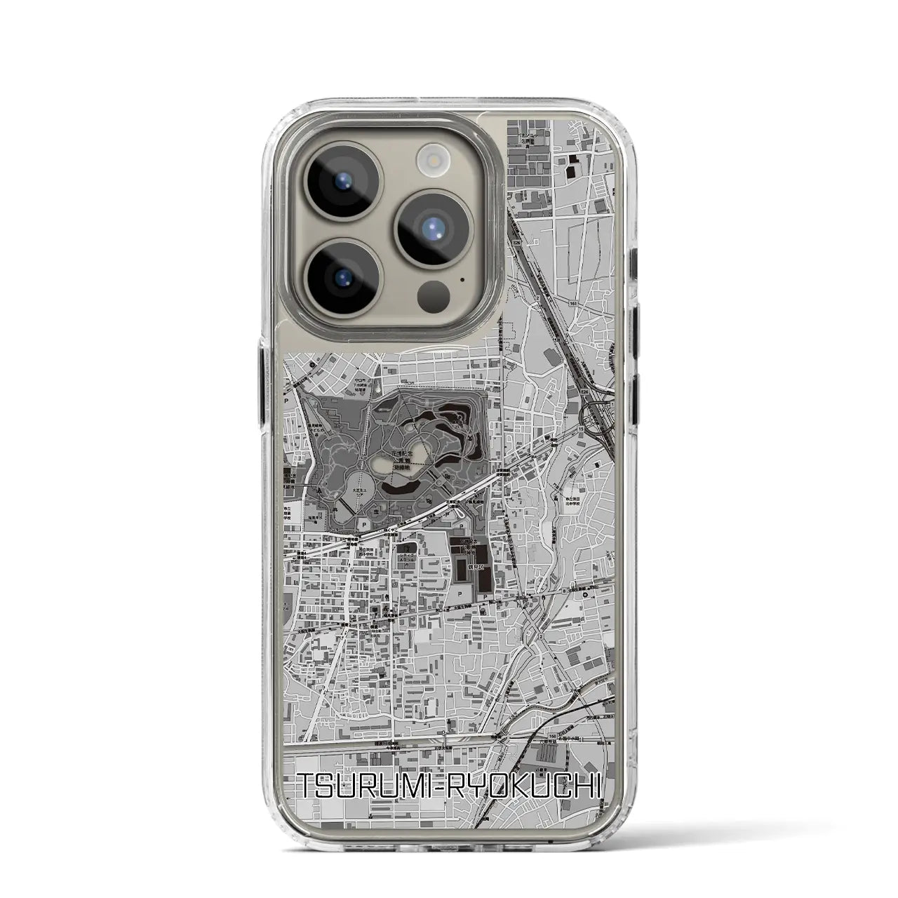 【鶴見緑地(大阪府)】地図柄iPhoneケース(MagSafeタイプ)