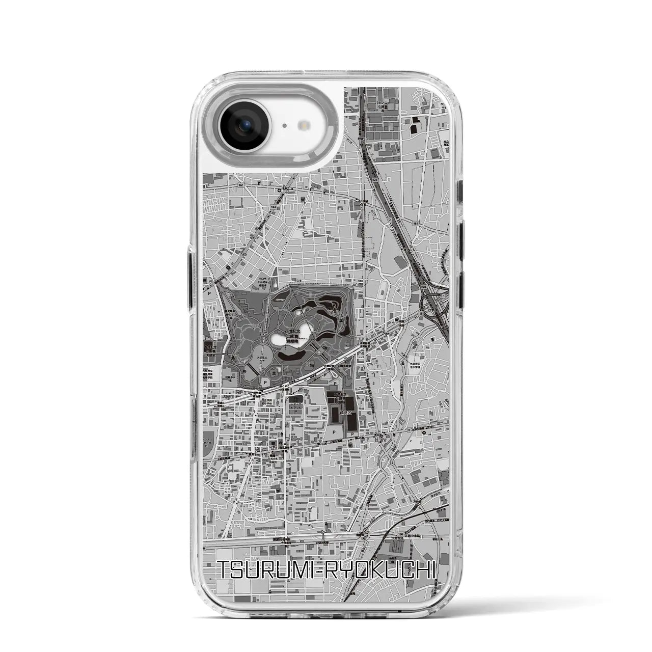 【鶴見緑地(大阪府)】地図柄iPhoneケース(MagSafeタイプ)