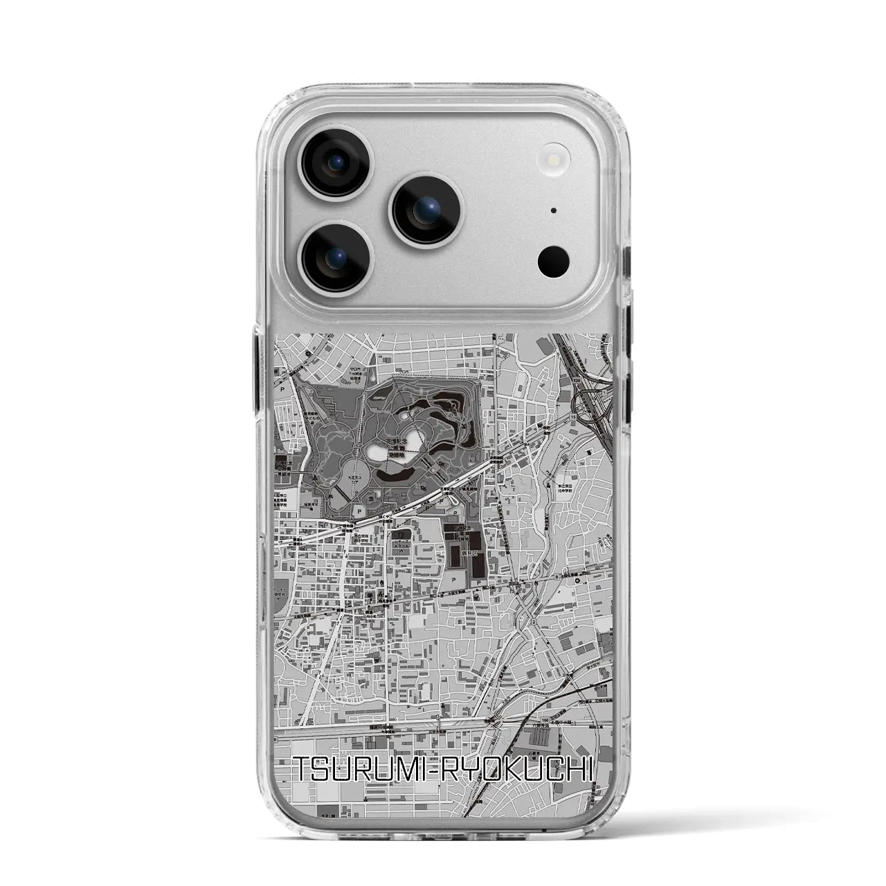 【鶴見緑地(大阪府)】地図柄iPhoneケース(MagSafeタイプ)